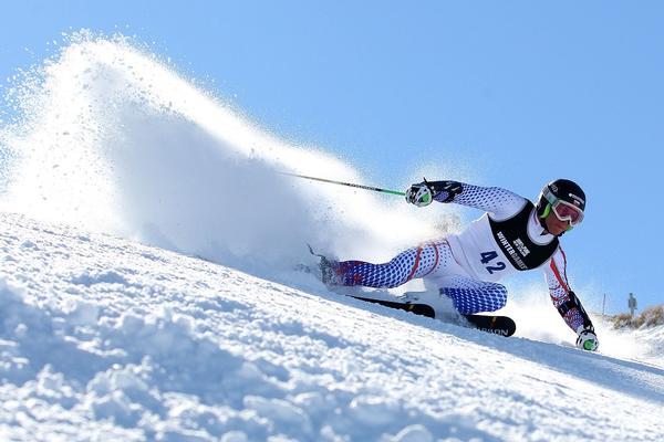 Alpine ski action from Winter Games NZ 2011